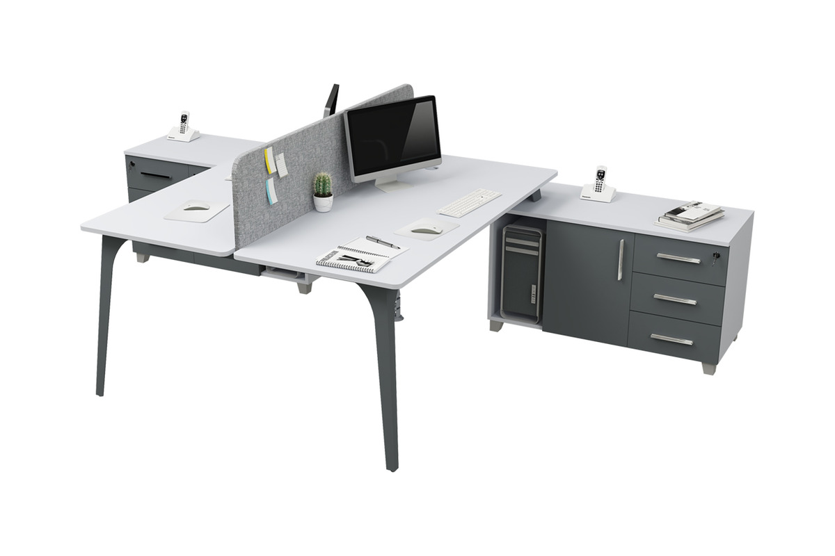 Centrawork Ikili Etajerli Masa