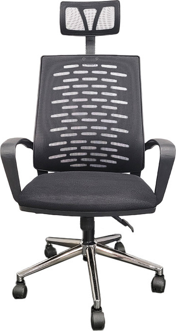 Heart Başlıklı Krom Ayak Müdür Koltuğu