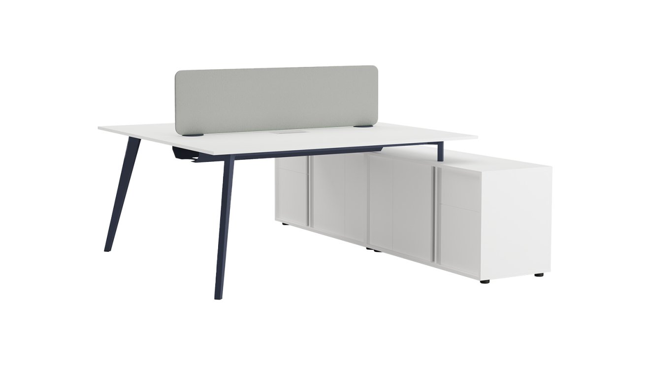 Vega Etajerli İkili Çalışma Masası