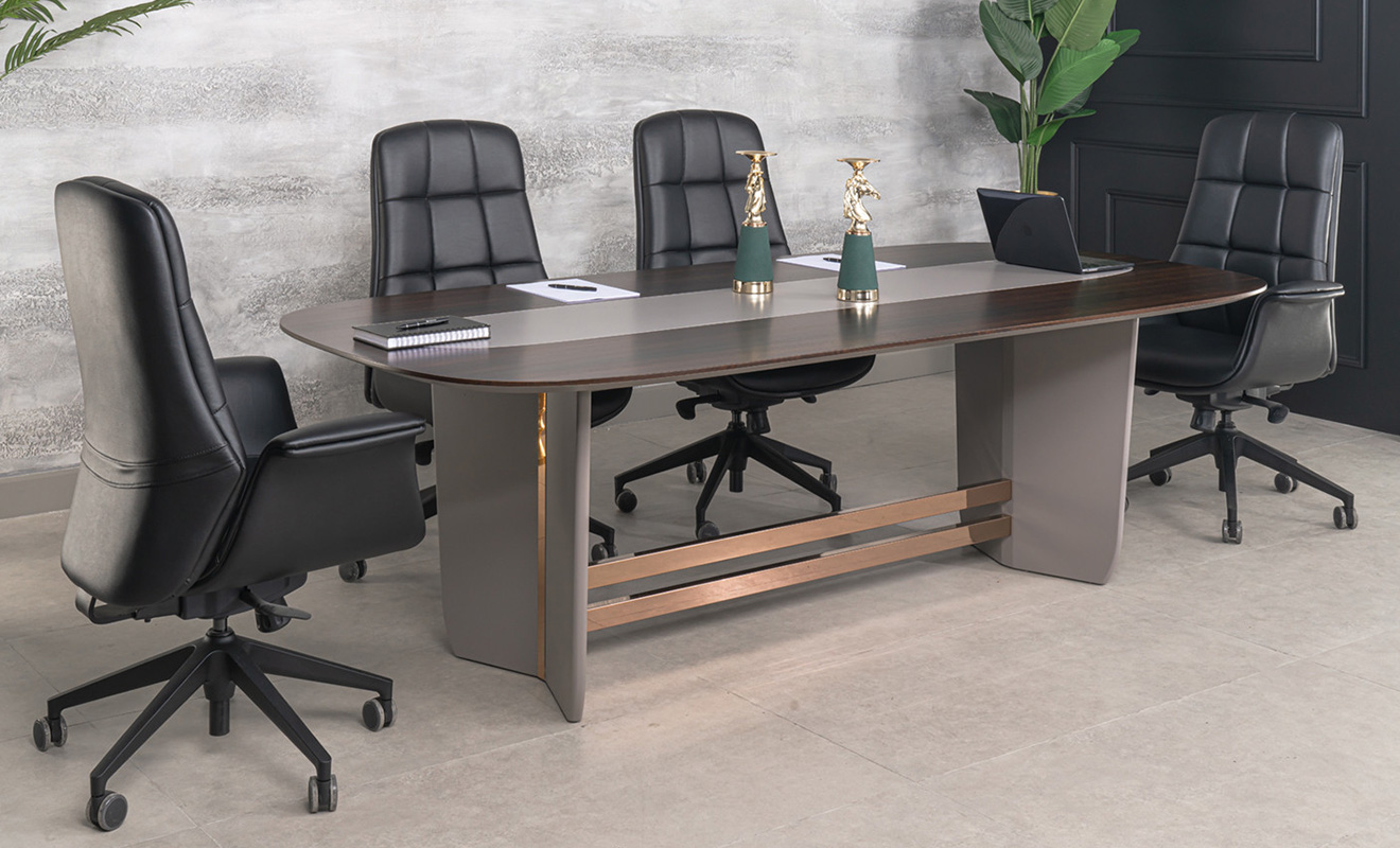 Noona Wooden Veneered Meeting Table