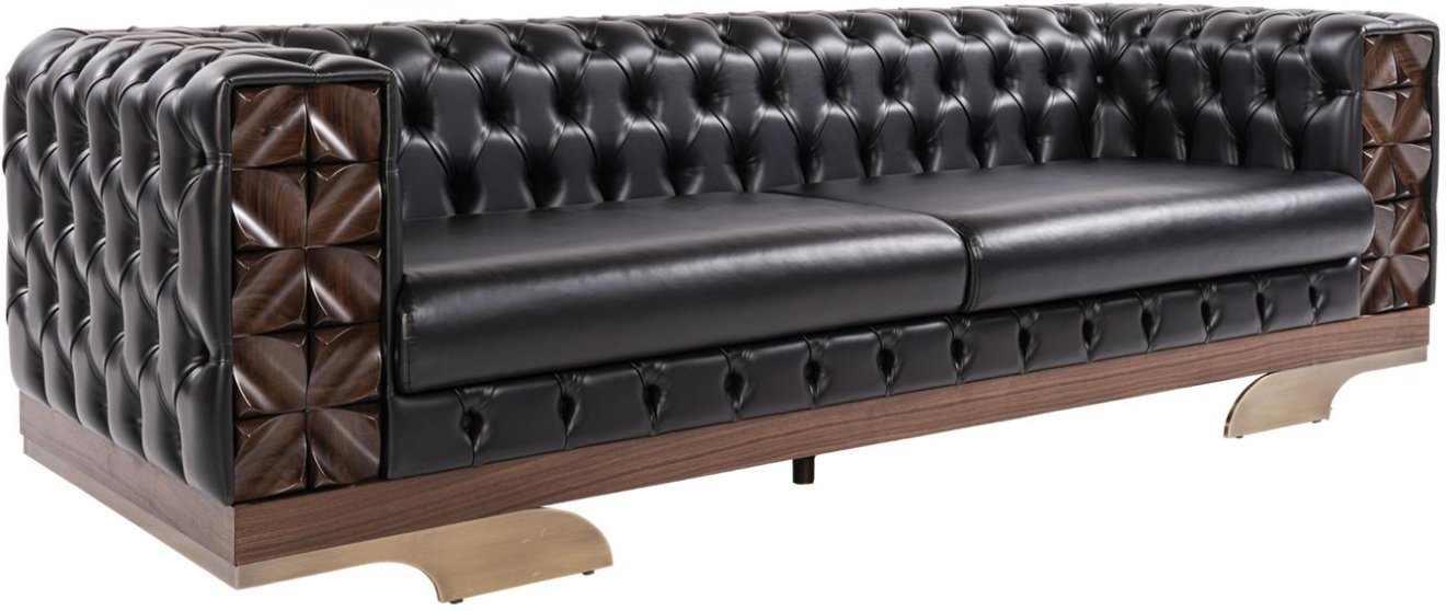 Vivanta Wooden Detailed Office Sofa