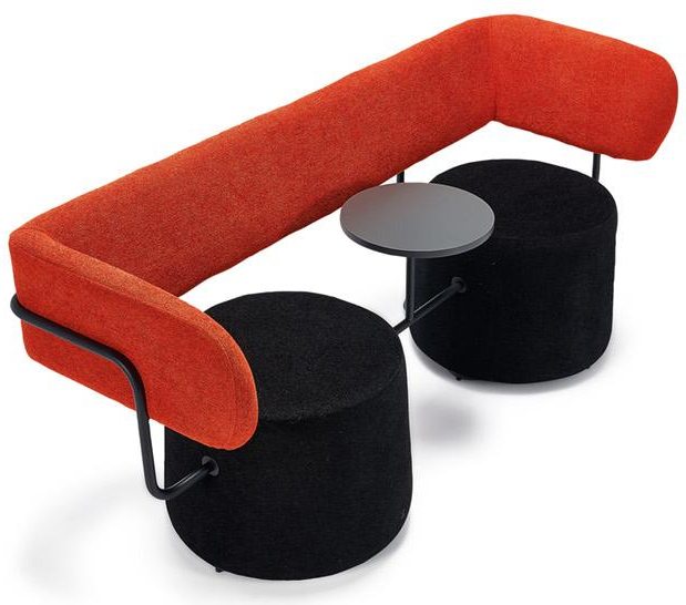 Binary Decorative Coffee Table Double Waiting Chair