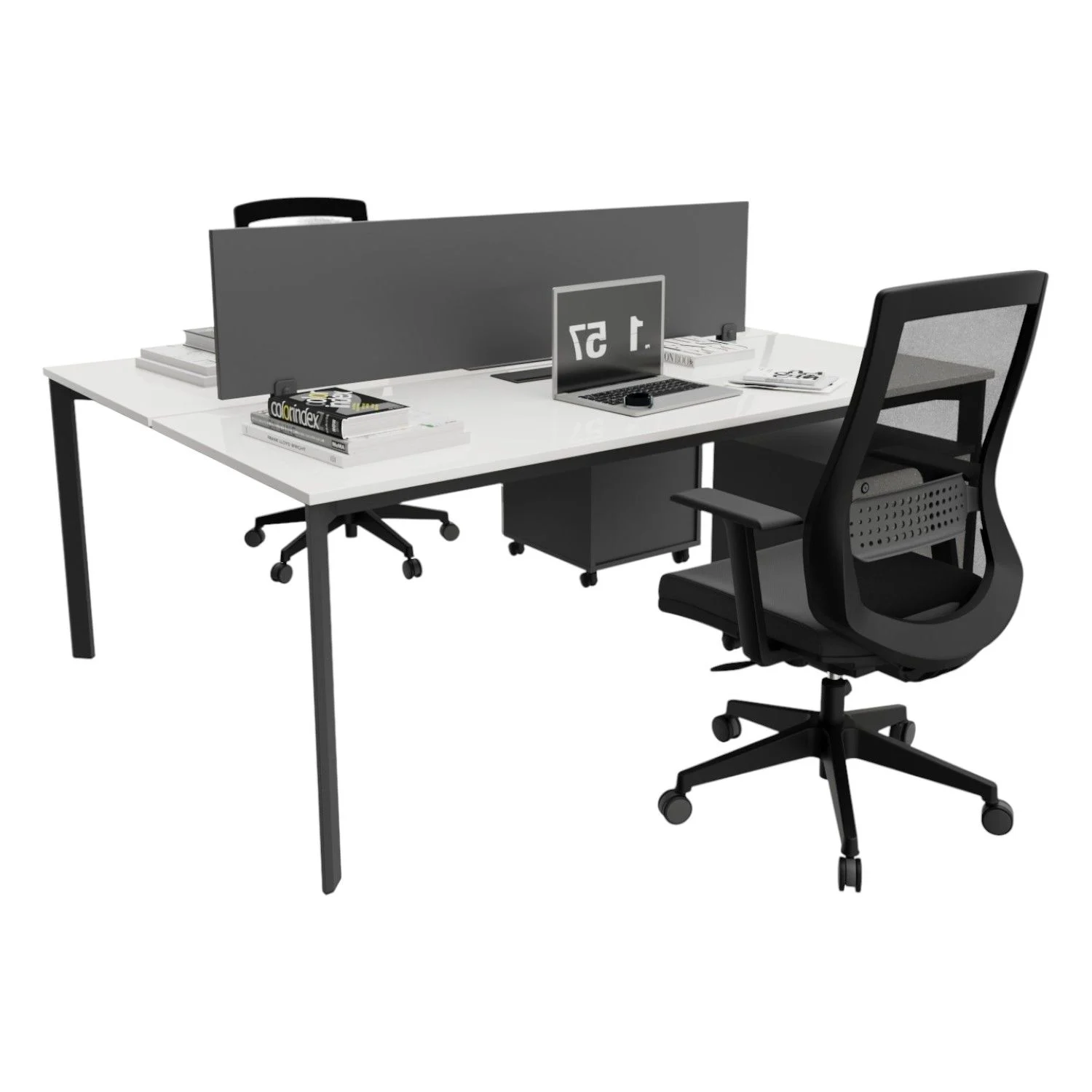 Akr Ofis Corner İkili Çalışma Masası Workstation