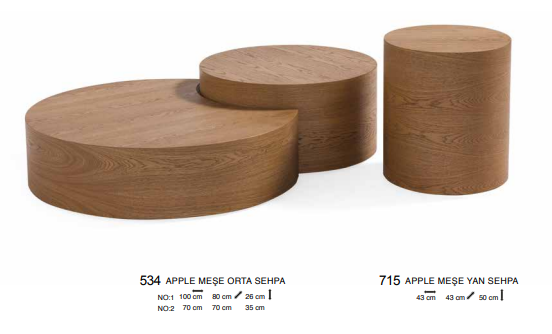 APPLE ORTA VE YAN SEHPA