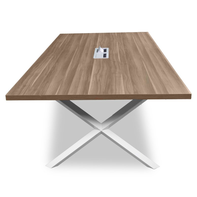 ATOM X DATAPORTLU CEVİZ MDF TOPLANTI MASASI