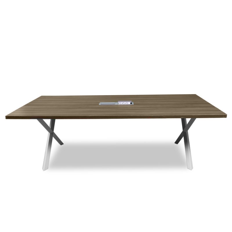 ATOM X DATAPORTLU CEVİZ MDF TOPLANTI MASASI
