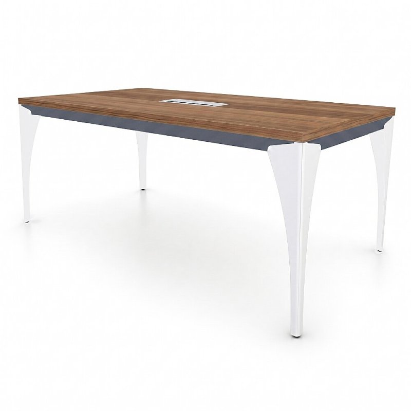 ATOM PORSCHE DATAPORTLU CEVİZ MDF TOPLANTI MASASI